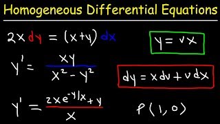 Homogeneous Differential Equations [upl. by Ylim271]