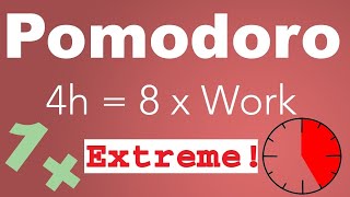 Pomodoro Technique 8 x 25 min  Study Timer 4 h [upl. by Sall]