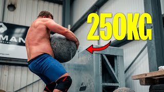 Epic 250kg Atlas Stone Lift [upl. by Nahsin]