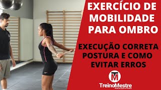 Exercício de mobilidade para ombro com elástico [upl. by Seligman]