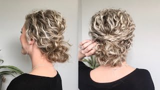 Naturally WavyCurly Hair Updo [upl. by Hcir95]