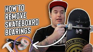 How To Remove and Insert Skateboard Bearings [upl. by Ivets]