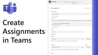 How to create Assignments in Microsoft Teams 2021 [upl. by Hildy522]