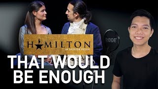 That Would Be Enough Hamilton Part Only  Karaoke  Hamilton [upl. by Loralie]