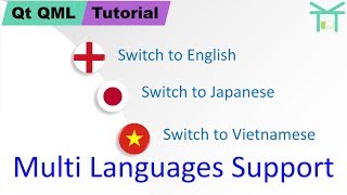 Qt QML Tutorial 4  Multi Languages Support [upl. by Shanney259]