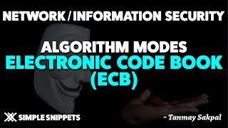 Electronic Code BookECB  Algorithm Modes in Cryptography [upl. by Greff255]