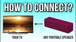 How To Connect Your Portable Speaker To Your TV The Easy Way [upl. by Appilihp]