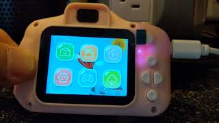 CHILDRENS CAMERA DEMONSTRATION AND REVIEW GOOPOW KID FRIENDLY CAMERA [upl. by Lawan496]