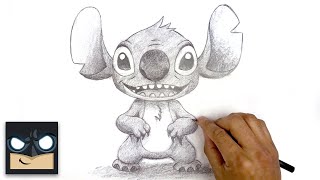 How To Draw Stitch  Lilo And Stitch [upl. by Purse184]