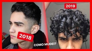 TRANSIÇÃO CAPILAR de CABELO CACHEADO MASCULINO  liso ao enrolado  COM FOTOS [upl. by Sidnac]