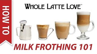 Milk Frothing for Beginners [upl. by Atikel]