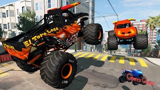 EL TORO LOCO MONSTER JAM MADNESS  Whos The Best El Toro Loco  BeamNG Drive [upl. by Erdman768]