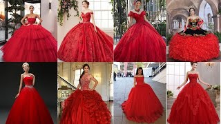 VESTIDOS DE QUINCEAÑERAS EN TONOS ROJOS [upl. by Sharai901]