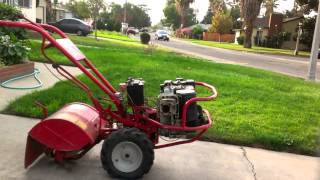 TroyBilt tiller demo [upl. by Coltun]