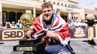 WINNING MOMENT Tom Stoltman Becomes the 2021 SBD Worlds Strongest Man [upl. by Lemrac]