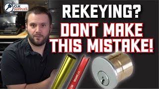 Locksmithing 101  Rekeying locks Dont make this mistake [upl. by Ahcorb585]