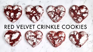 RED VELVET CRINKLE COOKIES [upl. by Honebein]