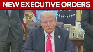 President Trump signs new executive orders [upl. by Olimac146]