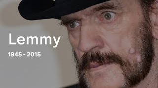 Lemmy Kilmister Motorhead frontman dies at 70 [upl. by Alford876]