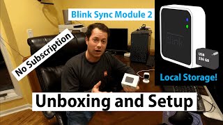 ✅ Blink Sync Module 2 Unboxing amp Setup Local Storage for WiFi Camera  No Subscription [upl. by Idden]