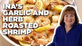 How to Make Inas Garlic and Herb Roasted Shrimp  Barefoot Contessa Cook Like a Pro  Food Network [upl. by Hametaf]