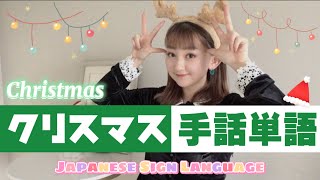 【手話】クリスマス単語・フレーズ⭐︎Christmas JSL⭐︎サンタクロース⭐︎メリークリスマス⭐︎プレゼント⭐︎などなど [upl. by Foote]