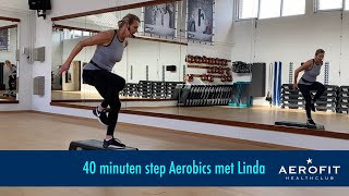 40 minuten step Aerobics met Linda [upl. by Akimad]