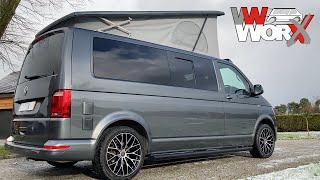 VW Worx LWB T6 Luxury Custom Camper Conversion [upl. by Aguie145]