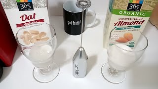 Oat Milk vs Almond Milk part 2 Frothing Test [upl. by Ennaeed892]