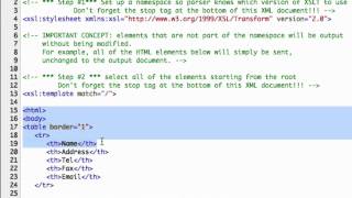 Using XSLT to Transform Your XML [upl. by Lynea]