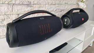 JBL Boombox 3 vs JBL Boombox 2  Indoor test 90 volume [upl. by Goran]