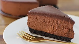 NoBake Chocolate Cheesecake Recipe Without Gelatin [upl. by Karub]