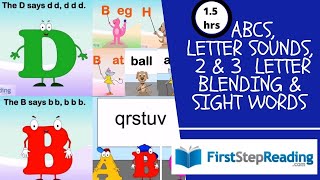 Letters  Sounds Blending  Sight Words  Phonics Reading Kindergarten Learning FirstStepReading [upl. by Peltz]