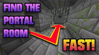 How to find the portal room FAST A Minecraft Guide [upl. by Bryana233]