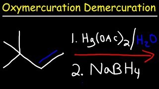 Oxymercuration Demercuration Reaction Mechanism [upl. by Xuaeb]