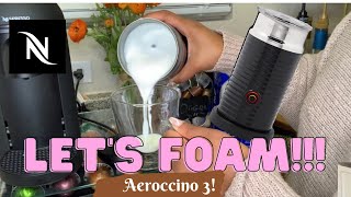 How To Foam Milk With Aeroccino 3 Make Coffee With Foam Tips amp Tricks  Easy Foamed Latte Recipe [upl. by Akirehs]