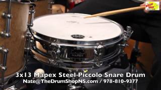 Mapex Steel Piccolo Snare Drum 3x13  The Drum Shop North Shore [upl. by Anolahs679]