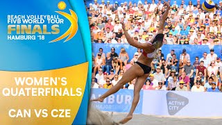 Womens Quarter Final CAN vs CZE  Beach Volleyball World Tour Finals Hamburg 2018 [upl. by Ishmael]