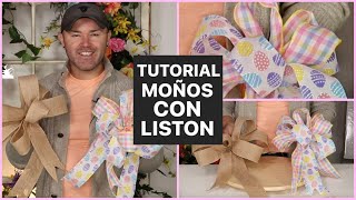 COMO HACER MOÑOS DE LISTON  Tutorial En Español [upl. by Newton]