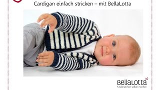 Babyjacke Cardigan einfach stricken  Stricken für Anfänger [upl. by Notlim804]