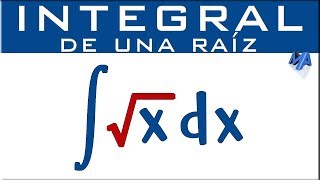 Integral de una raíz  Ejemplo 1 [upl. by Larred85]