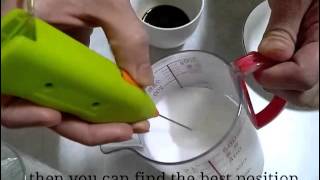 How To Make Latte Art with Mini Milk Frother [upl. by Arlyn]