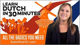 Learn Dutch in 30 Minutes  ALL the Basics You Need [upl. by Ahsitruc549]