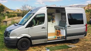 COMPACT amp HIGHLY FUNCTIONAL MWB Crafter SelfBuild ⚒️🚐 Built for FULLTIME VANLIFE [upl. by Alexandr]