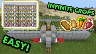 SIMPLE 121 AFK CROP FARM TUTORIAL in Minecraft Bedrock MCPEXboxPS4Nintendo SwitchWindows10 [upl. by Hillinck]