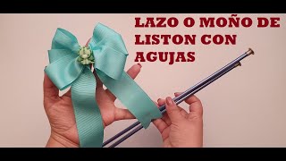 Como Hacer Moño Con Las Manos Fácil  listón [upl. by Winwaloe]