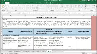 IPCRF Part 4 DEVELOPMENT PLANS 2022  2023 [upl. by Janicki]