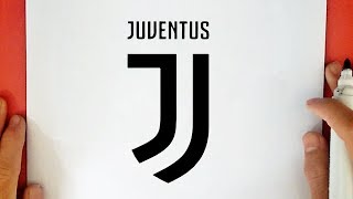 HOW TO DRAW THE JUVENTUS LOGO [upl. by Anilrats]