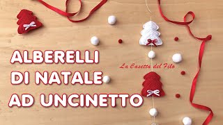 Tutorial alberelli di Natale alluncinetto 🎄 [upl. by Einafets120]