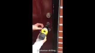 How to open a lock under 5 mins by drilling out a cylinder [upl. by Mcdonald]